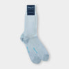 Sky Blue & White Pin Dot Cotton Short Socks