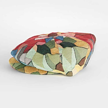 Summer Abstract Multi-Colour Cotton Gatsby Cap
