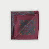 Wine Assorted Paisley Silk Pocket Square