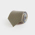 Yellow Interlocking Links Printed Silk Tie