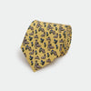Yellow Rabbit Motif Printed Silk Tie