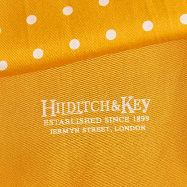 Yellow & White Spot Silk Tubular Scarf