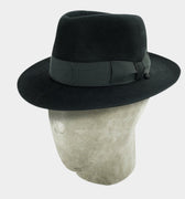 Black Grosvenor Fedora - Hilditch & Key