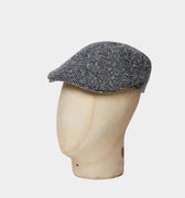 Black & White Herringbone Roma Cap