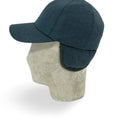 Blue Grey Herringbone Wool Baseball Cap LPBLUEGREYHBONE - Hilditch & Key