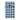 Blue & Navy Check Brushed Cotton Gown With Navy Piping