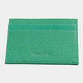 Bright Green Calf Leather Single Sided Card Holder