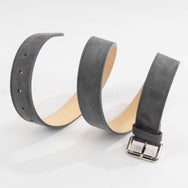 Steel Chiltern Suede Belt
