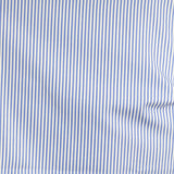 Classic Fit, Classic Collar, 2 Button Cuff Shirt in a Blue & White Medium Bengal Poplin Cotton