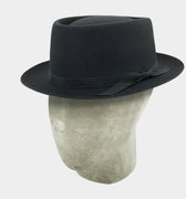 Dark Grey Pork Pie Trilby
