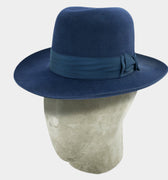 Electric Blue Poet Fedora