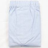 Light Blue Fine Bengal Stripe 100% Cotton Boxer Short
