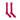 Long Plain Cerise Cotton Socks