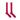 Long Plain Cerise Cotton Socks