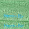 Long Plain Light Green Cotton Socks