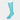 Long Plain Turquoise Cotton Socks