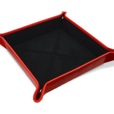 MEDIUM TRAVEL TIDY TRAY FLOTTER/RED BLACK SUEDE