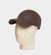 Mid Brown Wool Baseball Cap