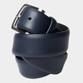 Navy Leather Belt