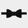 Navy Silk Velvet Bow Tie