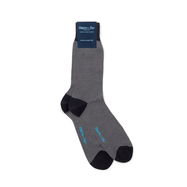 Navy & White Pin Dot Cotton Short Socks