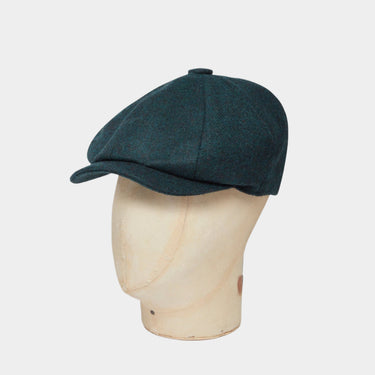 Ocean, Mallard and Blue Made In England Woollen Gatsby Cap