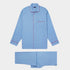 Plain Blue Cotton Pyjamas With Red Piping