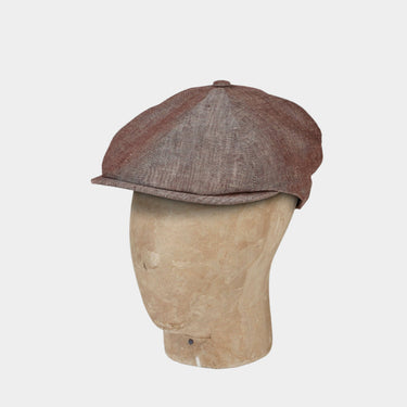 Plain Brown Linen Toni Cap