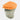 Plain Orange Cotton Gatsby Cap