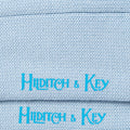Short Pale Blue Heavy Sports Wool Socks